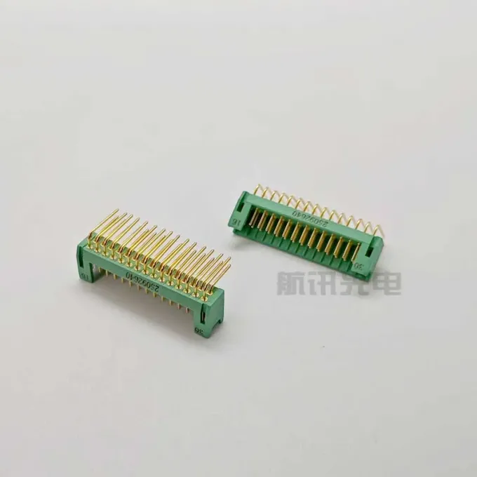 J24-30ZJW 30-Core 90° Right Angle Bent Pin PCB Welding Rectangular Aviation Connector
